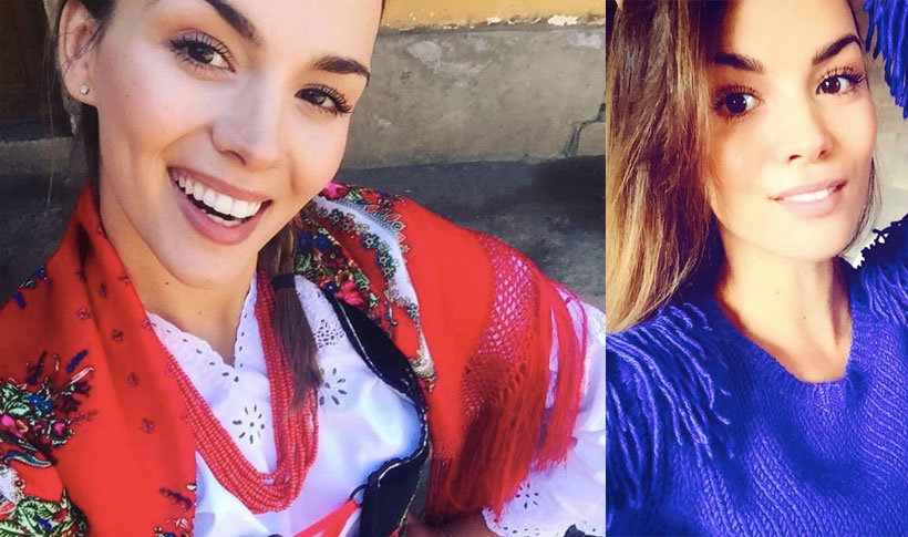 Paulina Krupińska na weselu w stroju góralskim