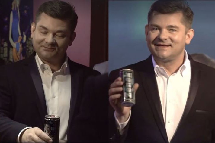 Reklama energy drinka z Zenkiem Martyniukiem