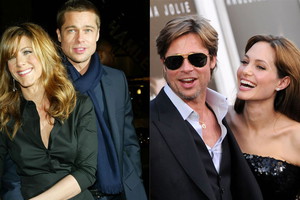Angelina jolie i Brad Pitt czy Jennifer Aniston i Brad Pitt