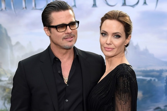 Angelina Jolie i Brad Pitt na premierze filmu Czarownica