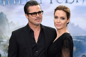 Angelina Jolie i Brad Pitt na premierze filmu Czarownica