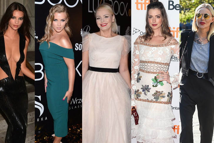 Emily Ratajkowski, Agnieszka Kaczorowska, Agnieszka JAstrzębska, Anne Hathaway, Maja Sablewska
