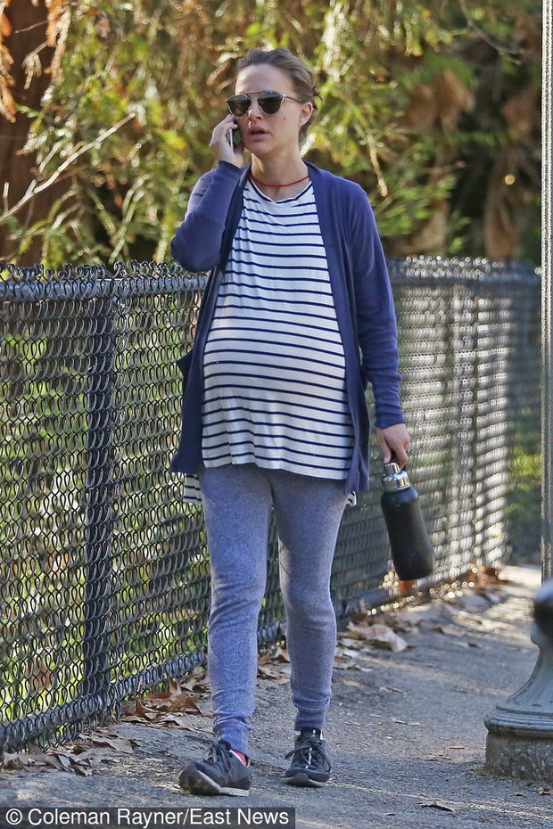 Natalie Portman w bluzce w paski