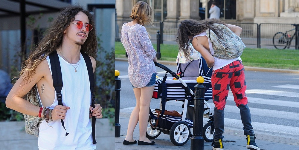 Michał Szpak na spacerze z koleżanką