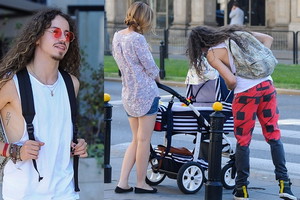 Michał Szpak na spacerze z koleżanką