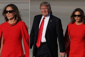 Melania Trump w sukience mini