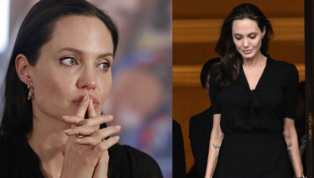 Angelina Jolie waży 34 kg, to przez rozwód z Bradem Pittem?