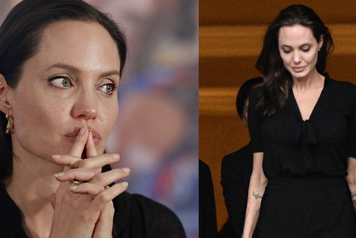 Angelina Jolie waży 34 kg, to przez rozwód z Bradem Pittem?
