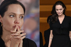 Angelina Jolie waży 34 kg, to przez rozwód z Bradem Pittem?