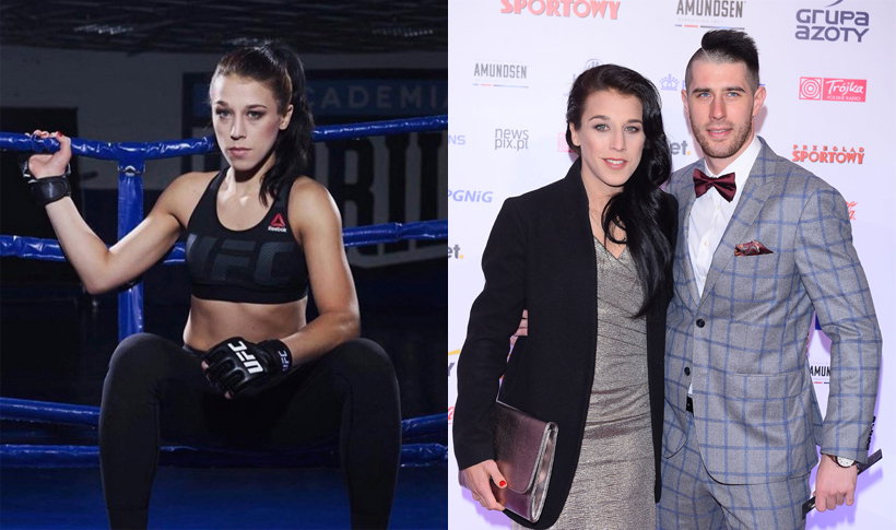 Joanna Jędrzejczyk z chłopakiem Przemkiem