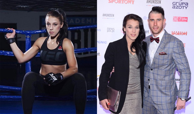 Joanna Jędrzejczyk z chłopakiem Przemkiem