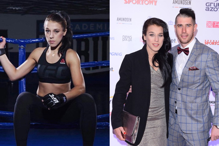 Joanna Jędrzejczyk z chłopakiem Przemkiem
