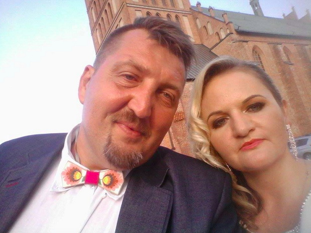Adam Kraśko z dziewczyną Elą