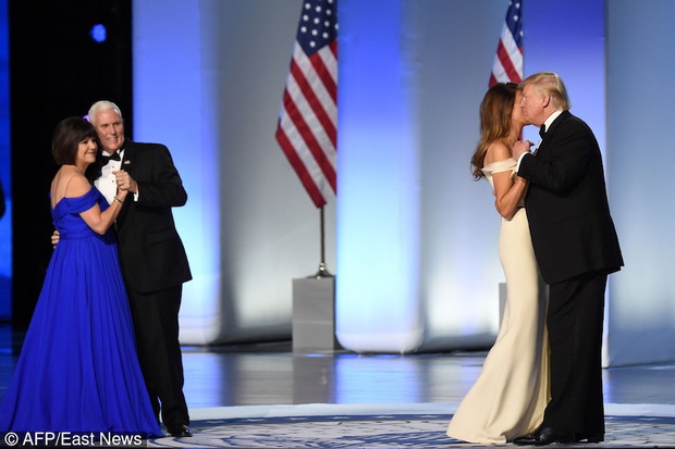 Prezydent Trump z rodzin? podczas balu Freedom Inaugural