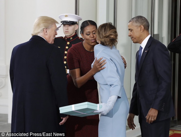 Powitanie Donalda i Melanii Trump w Bia?ym Domu