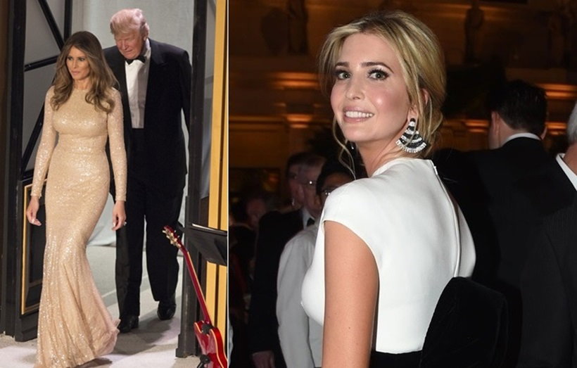 Melania i Ivanka Trump na balu inauguracyjnym