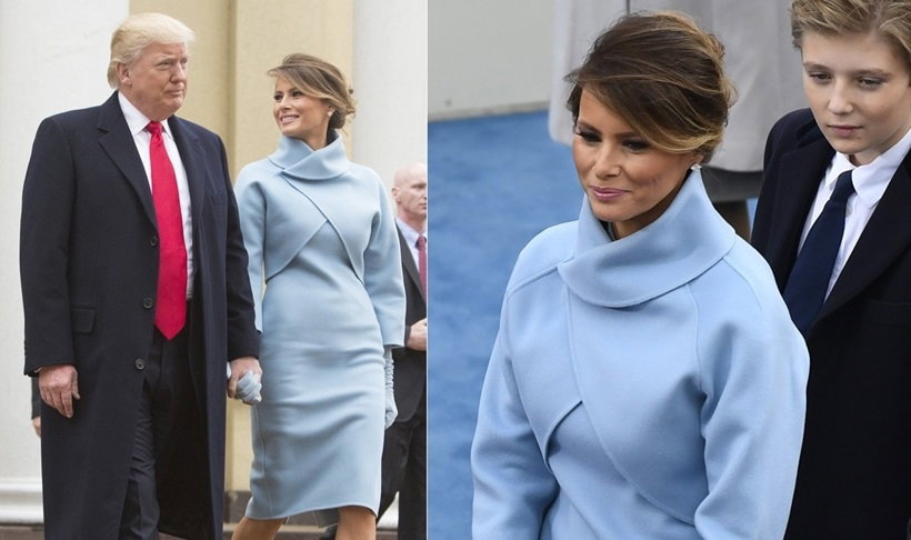 Melania Trump na inauguracji prezydentury Donalda Trumpa