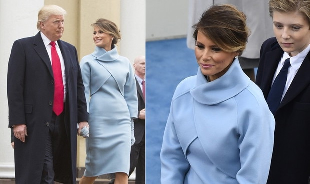 Melania Trump na inauguracji prezydentury Donalda Trumpa