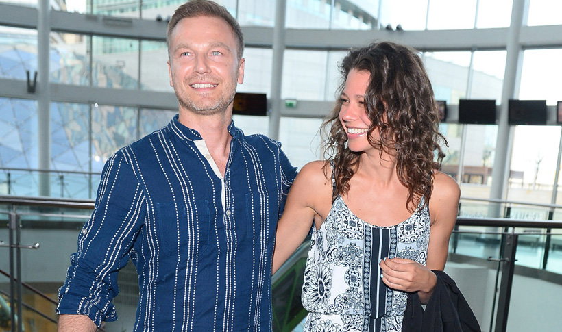 Krystian Wieczorek i Maria Szafirska na premierze filmu "Baby Bump"