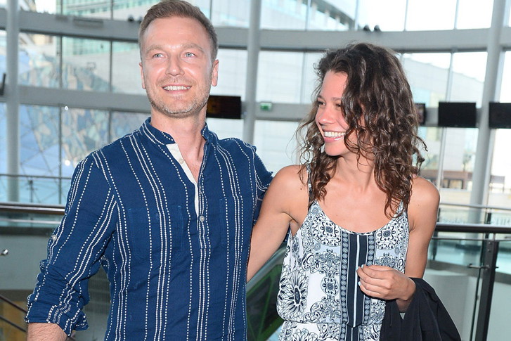 Krystian Wieczorek i Maria Szafirska na premierze filmu "Baby Bump"