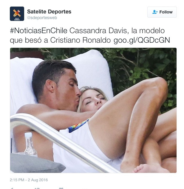 Cristiano Ronaldo ma nową dziewczynę Cassandre Davis