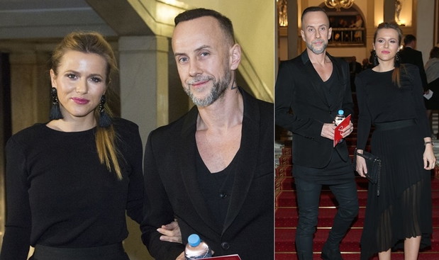 Nergal z partnerką na gali Paszportów Polsatu