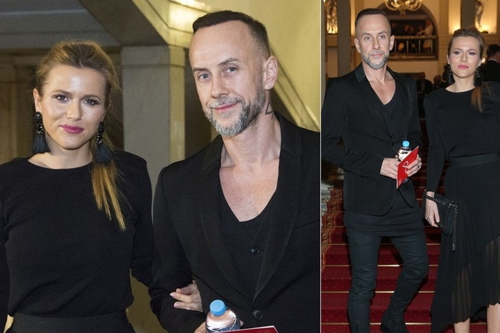 Nergal z partnerką na gali Paszportów Polsatu