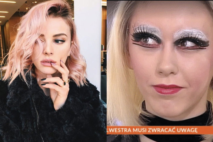 Maffashion w strasznym makijażu