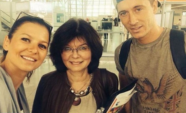 Anna Lewandowska, Robert Lewandowski, Maria Stachurska - mama Ani Lewandowskiej