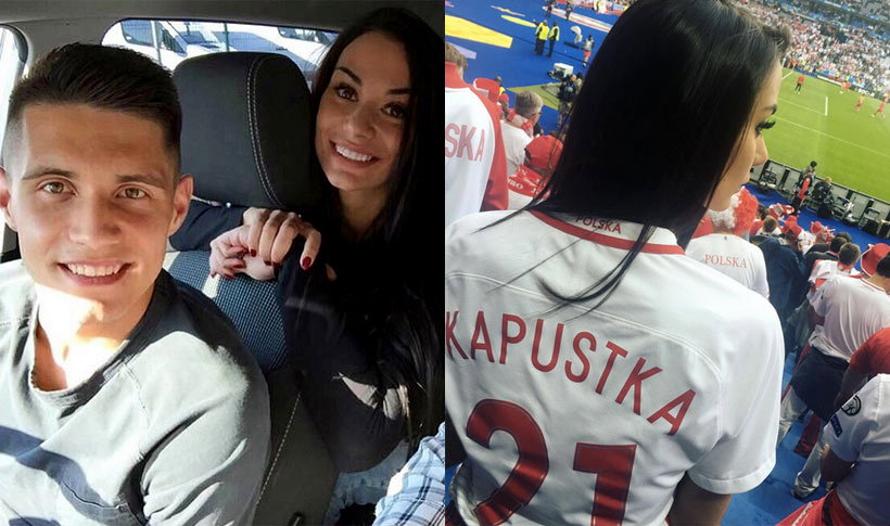 Bartek Kapustka ze swoją dziewczyną