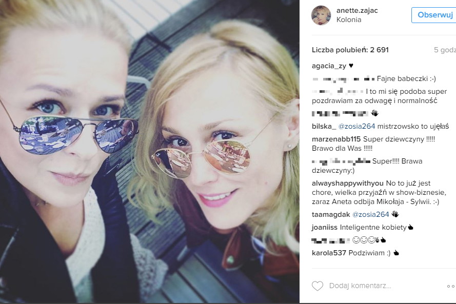 Aneta Zając i Sylwia Juszczak na jednym zdjęciu