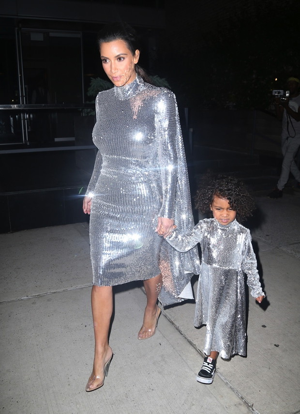 Kim Kardashian &amp; North West Sighting, NYC