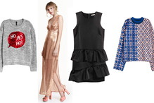 Promocja H&M jesień zima 2016: sweter świąteczny, cekinowa suknia, sukienka z falbanami, hafty