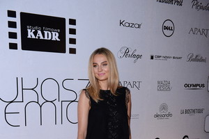 Małgorzata Socha na pokazie Łukasza Jemioła