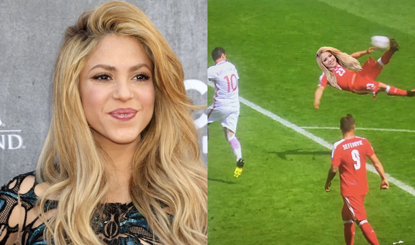 Shakira o golu w meczy Polska Szwajcaria