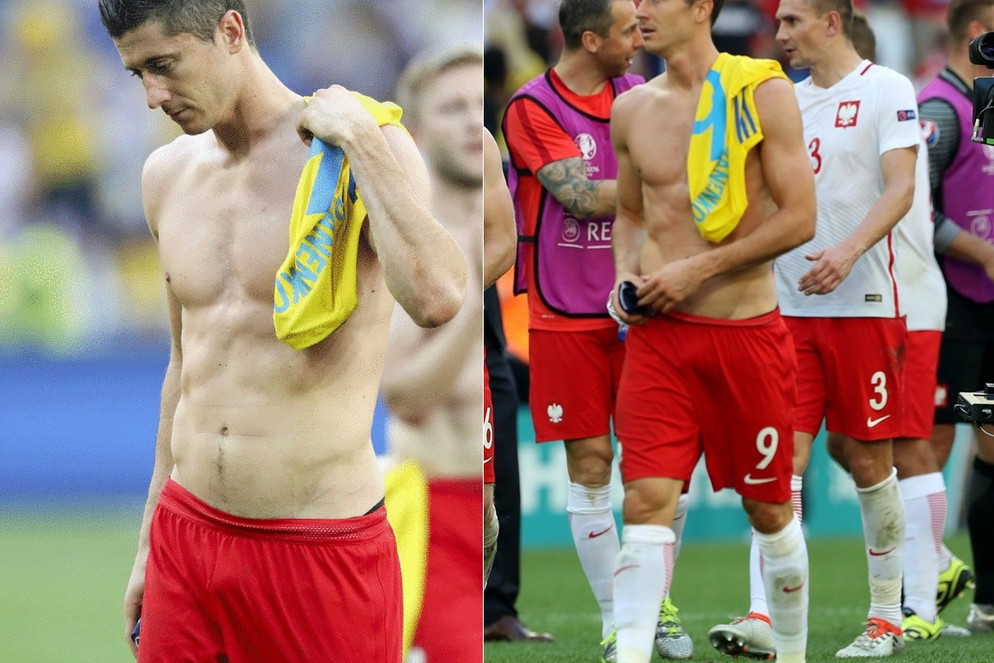 Robert Lewandowski po meczu z Ukrainą na Euro 2016