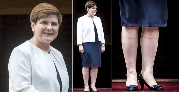 Beata Szydło podczas wizyty prezydenta Niemiec