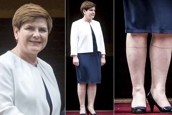 Beata Szydło podczas wizyty prezydenta Niemiec