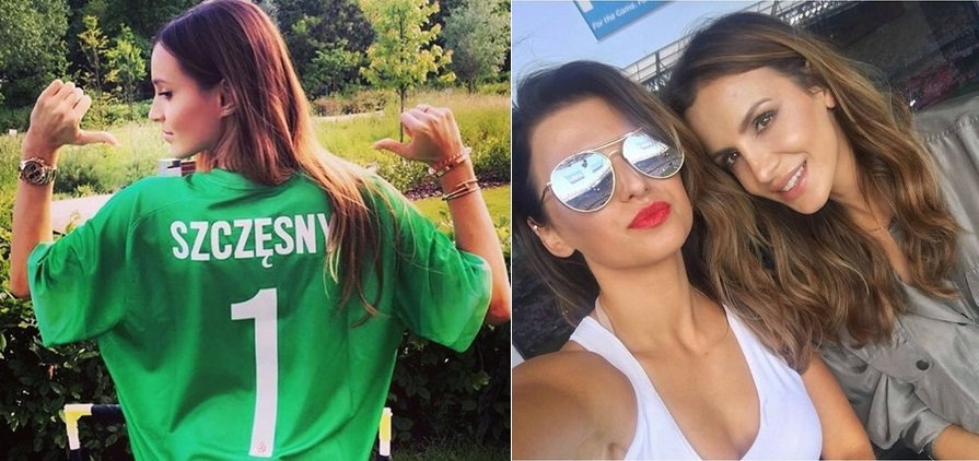 WAGs na meczu Polska-Irlandia Północna