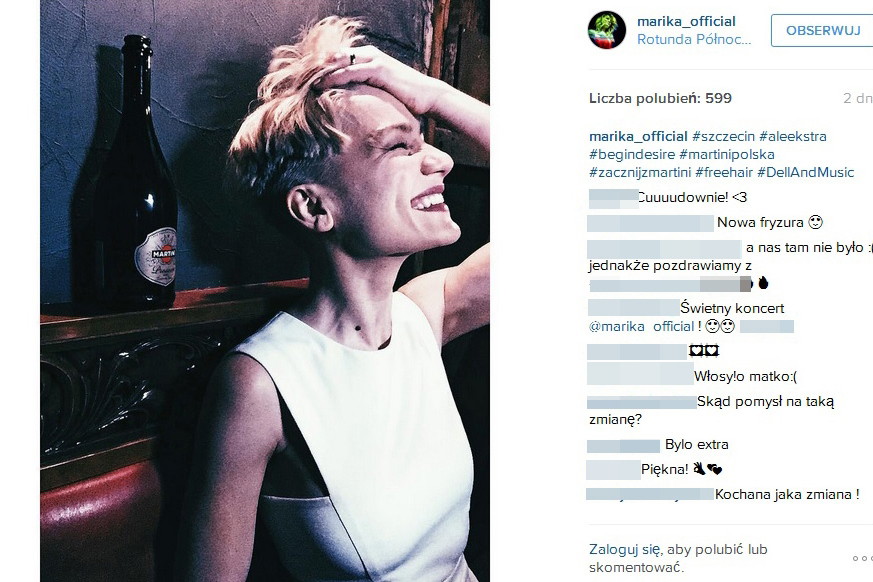 Marika zmieniła fryzurę