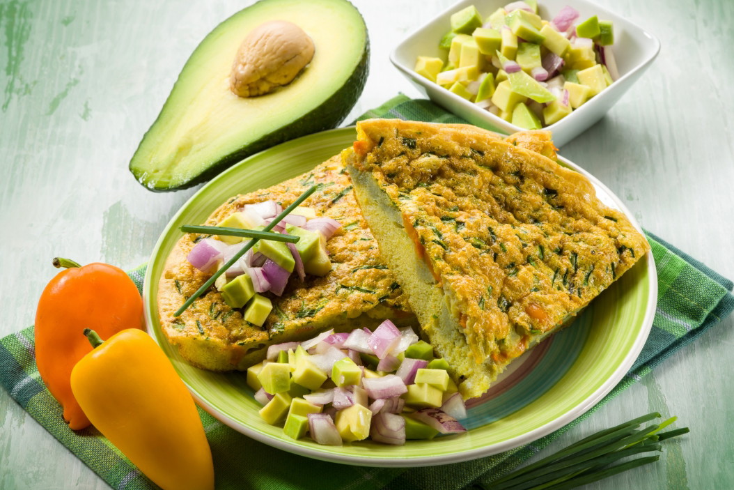 omlet z awokado