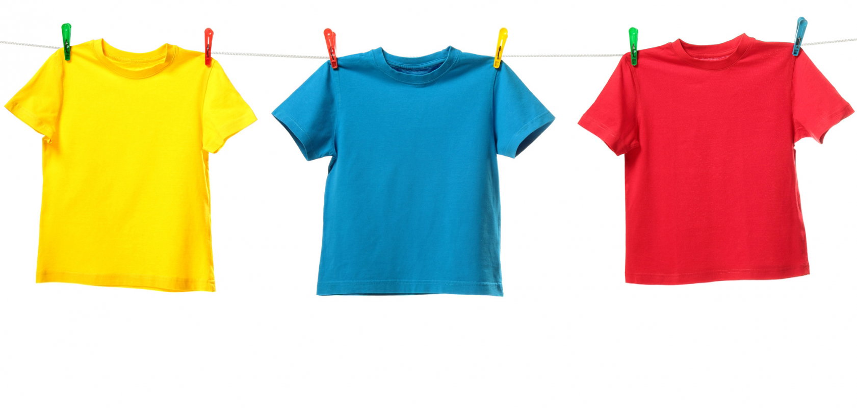 Kolorowe t-shirty na sznurku