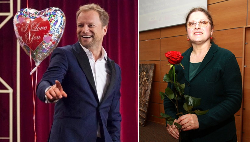 Krystyna Pawłowicz i Maciej Stuhr