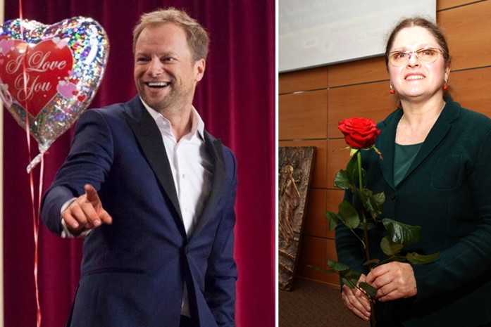 Krystyna Pawłowicz i Maciej Stuhr