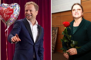 Krystyna Pawłowicz i Maciej Stuhr