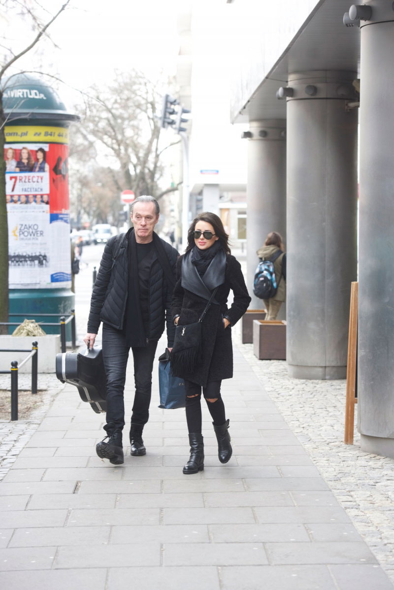John  Porter i Alicja Domańska przed studiem DDTVN