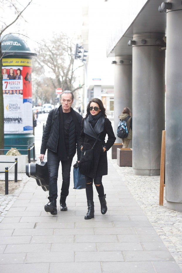 John  Porter i Alicja Domańska przed studiem DDTVN