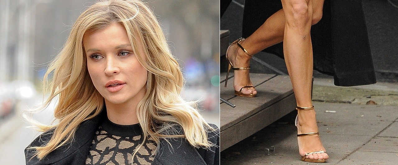 Joanna Krupa na spacerze w Warszawie