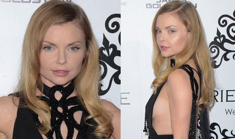 Izabella Miko na otwarciu galerii w Los Angeles