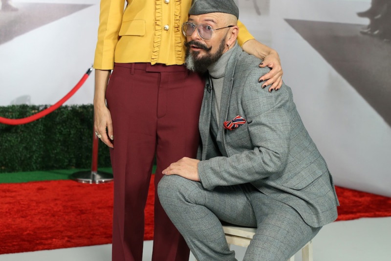 Joanna Horodyńska i Tomasz Jacyków na planie programu Gwiazdy na dywaniku